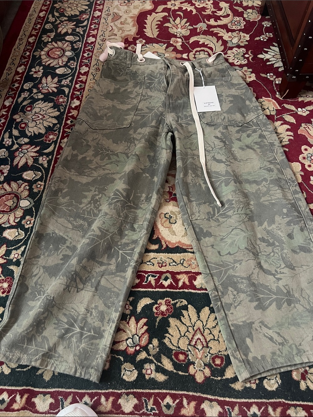 Very J Olive Green Wide Leg Flare Jeans